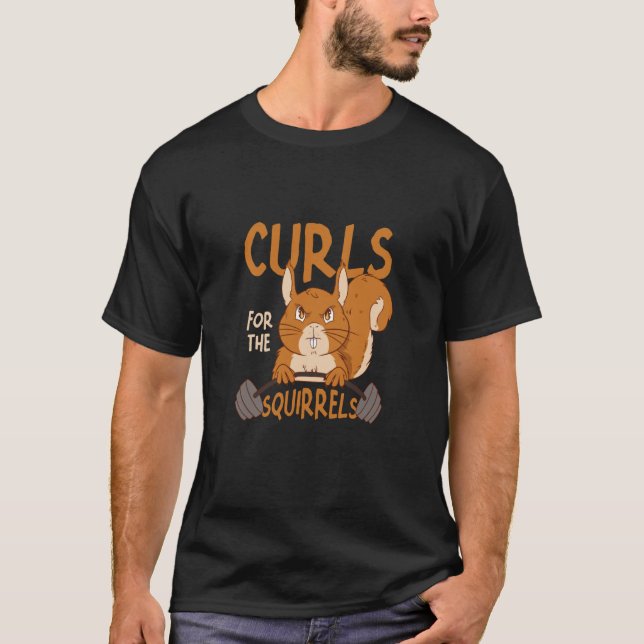 T-shirt Boucles Pour Écureuil Petit Écureuil Animal (Devant)