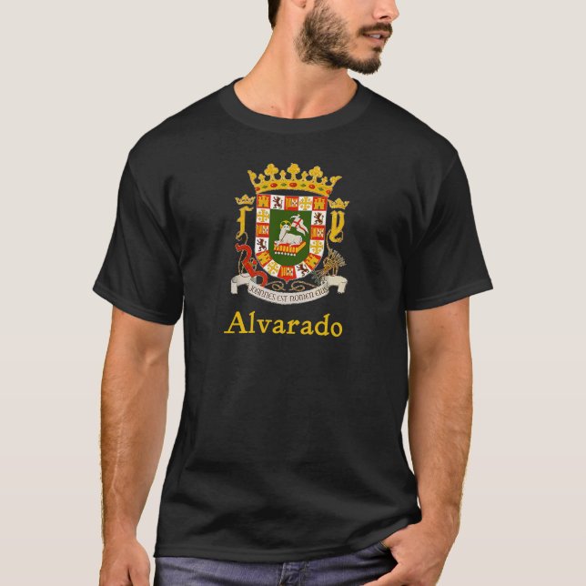 T-shirt Bouclier d'Alvarado de Porto Rico (Devant)