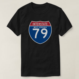 T-shirt Bouclier d'autoroute nationale de la Virginie
