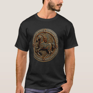 T-shirt Bouclier de cheval de guerre celtique s Ethnique C