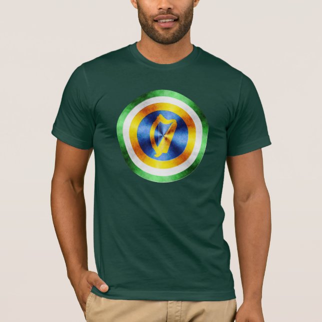 T-shirt Bouclier de héros de capitaine Irlande (Devant)