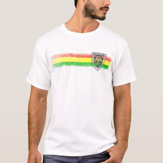 T-shirt Bouclier de reggae de Rasta de David