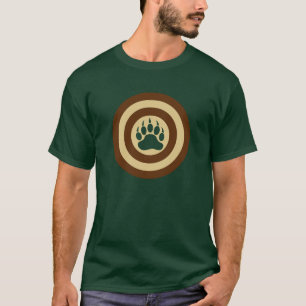 T-shirt Bouclier de super-héros Bear Pride Patte d'ours