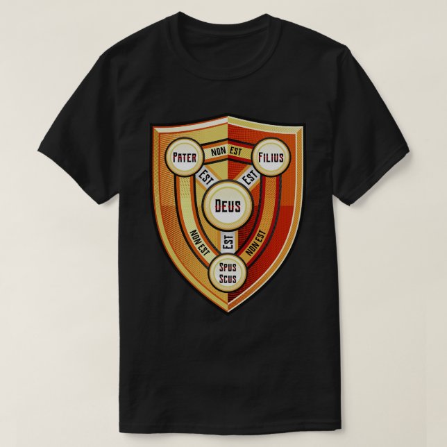 T-shirt Bouclier de Trinité (Design devant)
