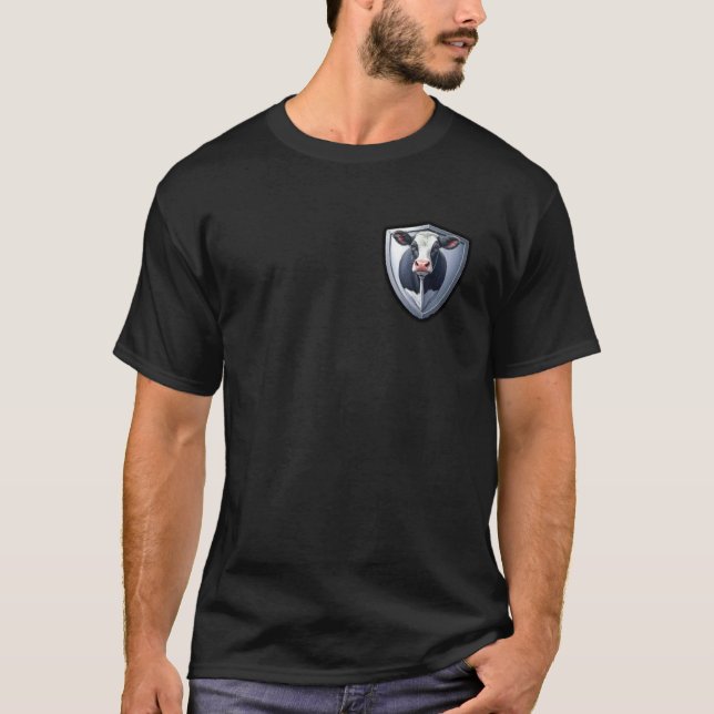 T-shirt Bouclier de vache laitière (Devant)