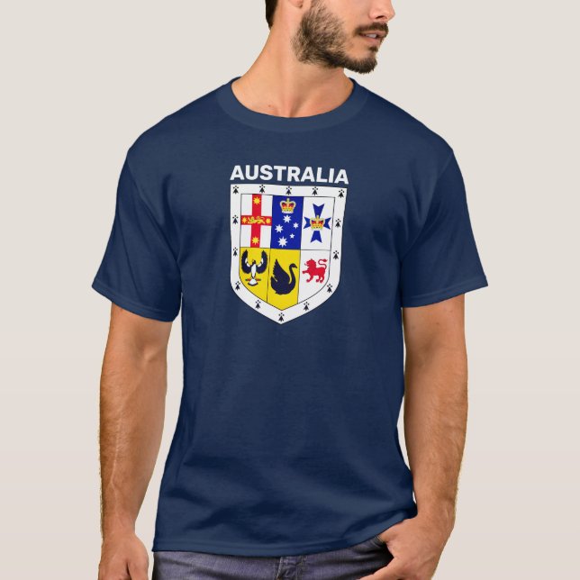 T-shirt Bouclier des armes d'Australie (Devant)