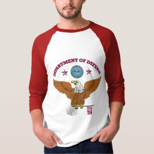T-shirt Bouclier Drapeau DOD Eagle US.