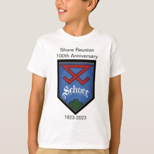 T-shirt Bouclier du 100e anniversaire de la Réunion de Sho