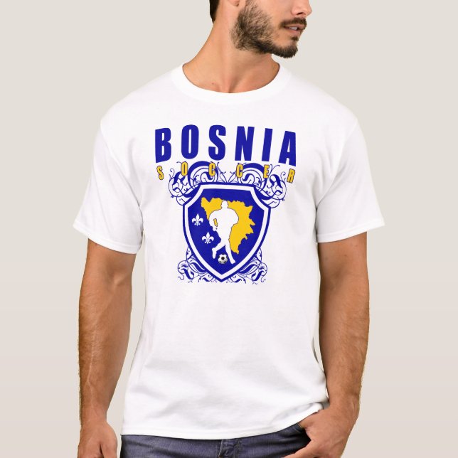 T-shirt Bouclier du football de la Bosnie (Devant)