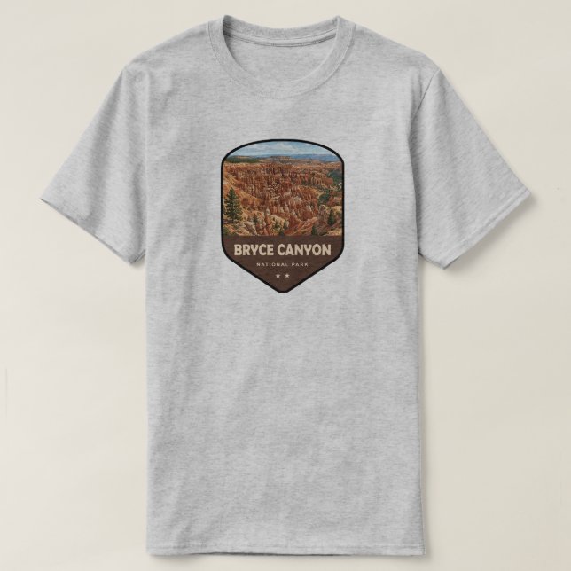T-shirt Bouclier du Parc national de Bryce Canyon (Design devant)