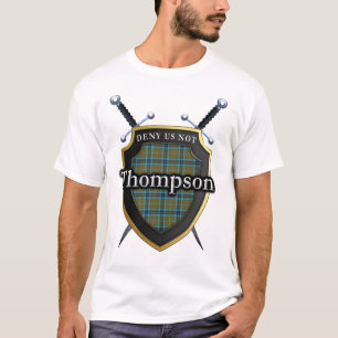 T-shirt Bouclier écossais tartan Clan Thompson