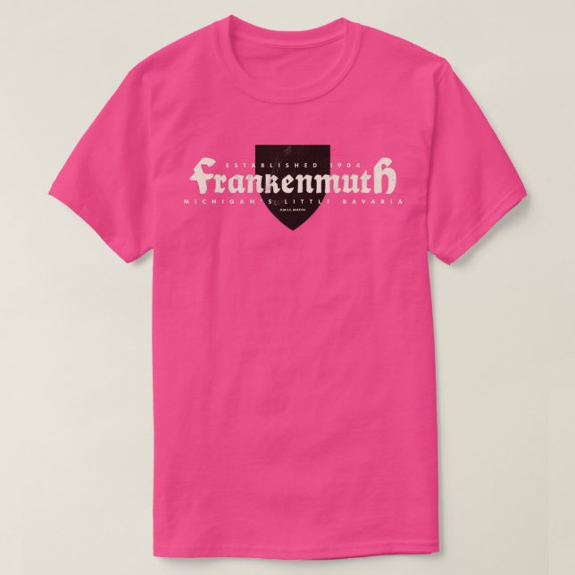 T-shirt Bouclier Frankenmuth Michigan (Design devant)