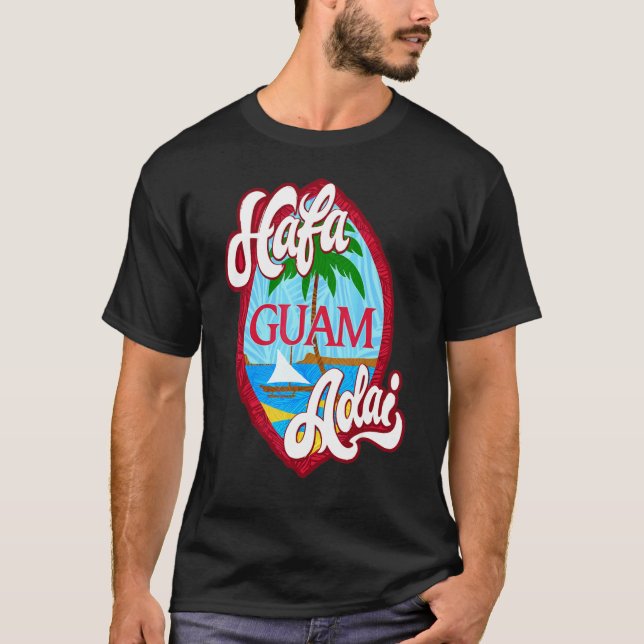 T-shirt Bouclier Hafa Adai Guam (Devant)