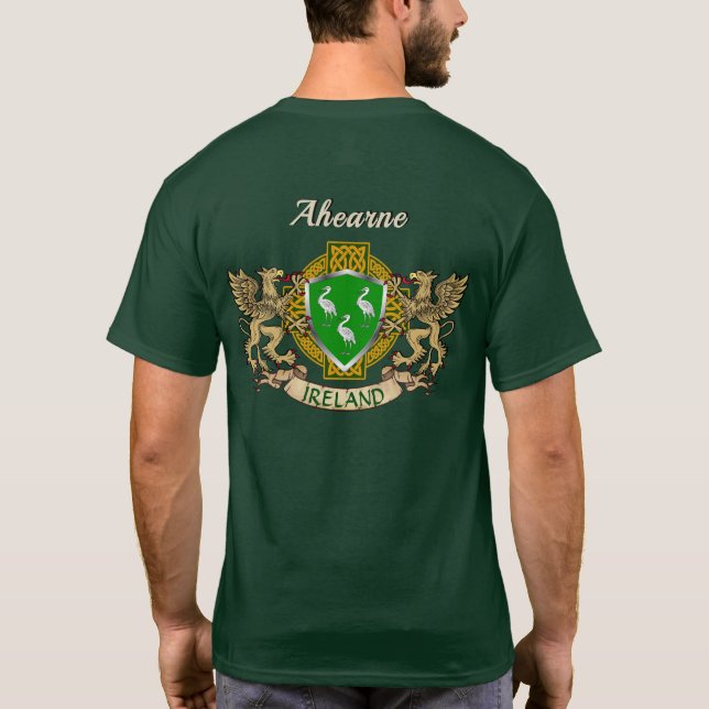 T-shirt Bouclier irlandais Ahearne & Griffins Personnalisé (Dos)