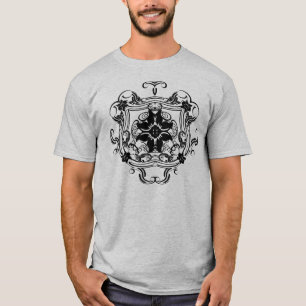 T-shirt Bouclier noir Tourbillonnant