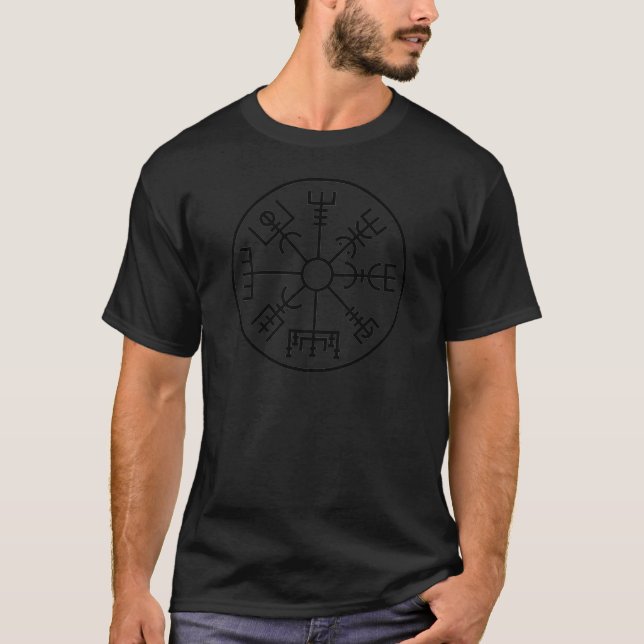 T-shirt bouclier Odin des norses de symbole de Viking de (Devant)