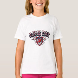 T-shirt Bouclier patriotique de football américain jour de