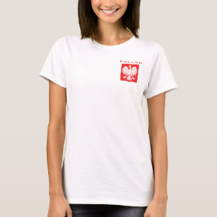 T-shirt Bouclier rouge aigle polonais