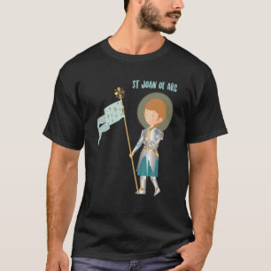 T-shirt Bouclier Sainte Jeanne d'Arc Vintage Sainte Cathol