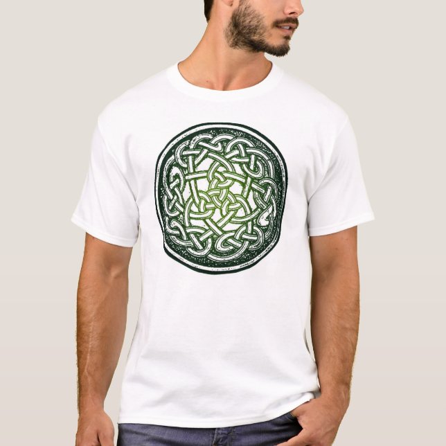 T-shirt Bouclier vert celtique (Devant)