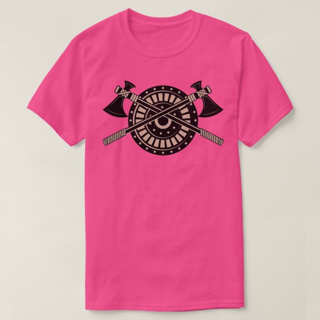 T-shirt Bouclier viking et axes 3 (Design devant)