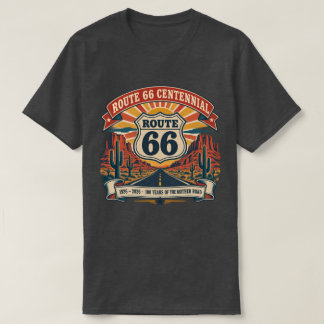 T-shirt Bouclier vintage du centenaire de la route 66 1926