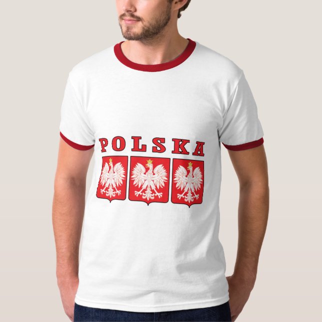 T-shirt Boucliers de l'aigle Polska (Devant)