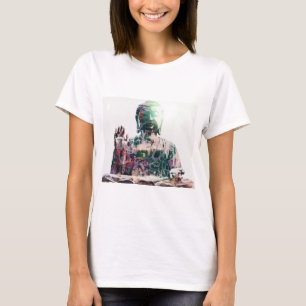 T-shirt Bouddah sur le mur