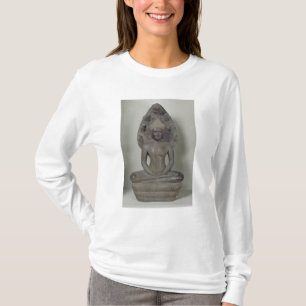 T-shirt Bouddha a assis dans la méditation sur le Naga,