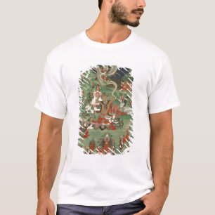 T-shirt Bouddha coupant une touffe des cheveux
