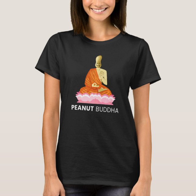 T-shirt Bouddha d'arachide Beurre d'arachide Jelée aliment (Devant)