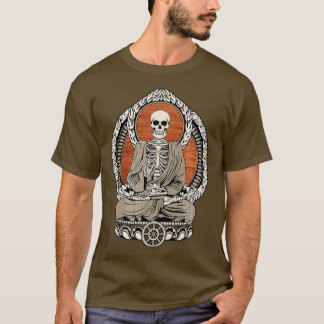 T-shirt Bouddha de squelette