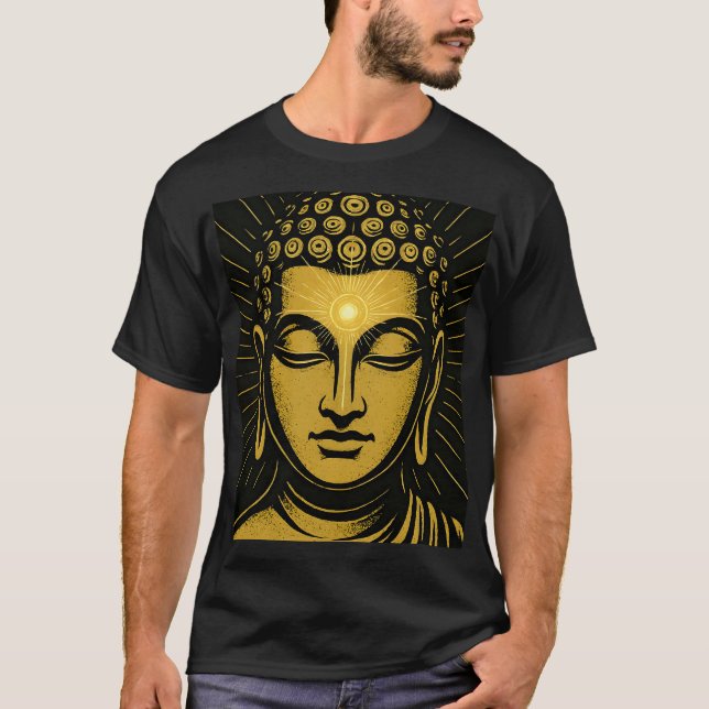 T-shirt Bouddha d'or | Éveil spirituel (Devant)