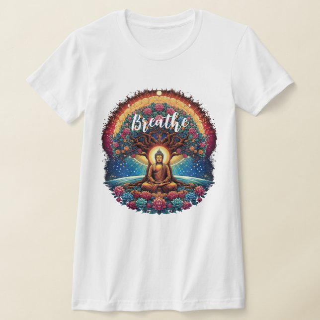T-shirt Bouddha et l'arbre de vie (Poser)