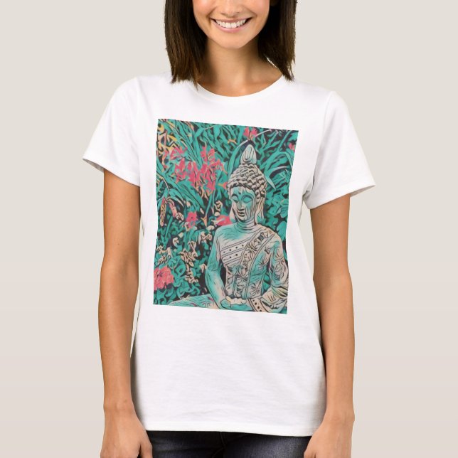 T-shirt Bouddha féminin (Devant)