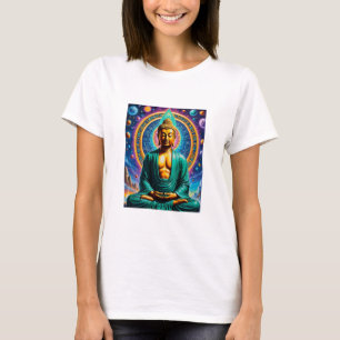 T-shirt Bouddha galactique Lumière cosmique Tee