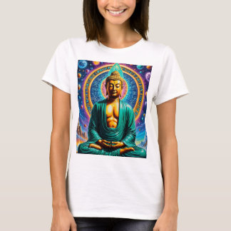 T-shirt Bouddha galactique Lumière cosmique Tee