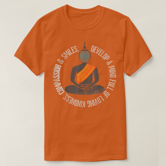 T-shirt Bouddha Gautama Mindfulness Paix Amour Kindness M (Design devant)