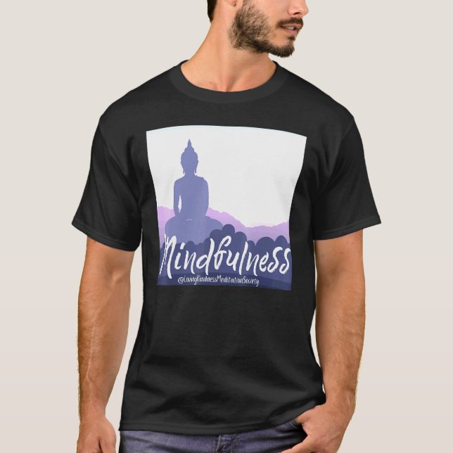 T-shirt Bouddha Gautama Mindfulness Paix Amour Kindness M (Devant)