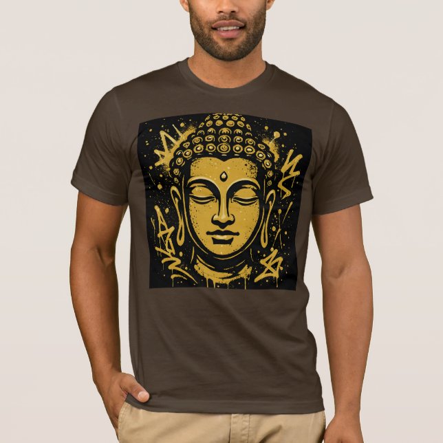 T-shirt Bouddha Graffiti urbain (Devant)