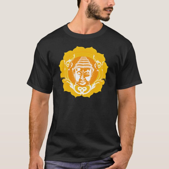 T-shirt Bouddha orange et jaune (Devant)