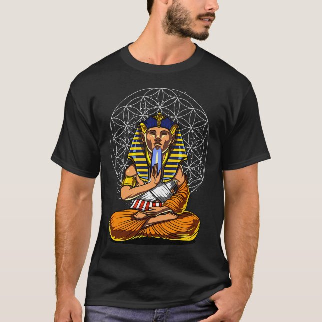 T-shirt Bouddha Pharaon égyptien (Devant)