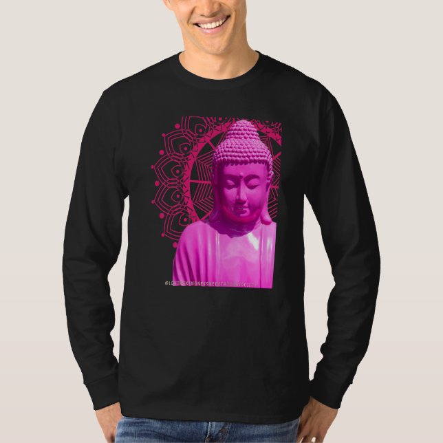 T-shirt Bouddha Pink Mandala Metta Mindful amour gentilles (Devant)