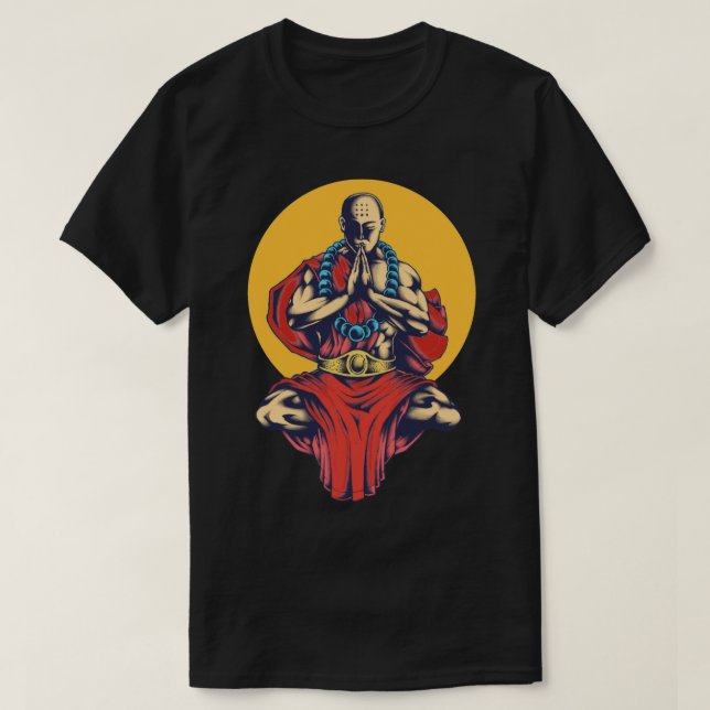 T-shirt Bouddha priant (Design devant)