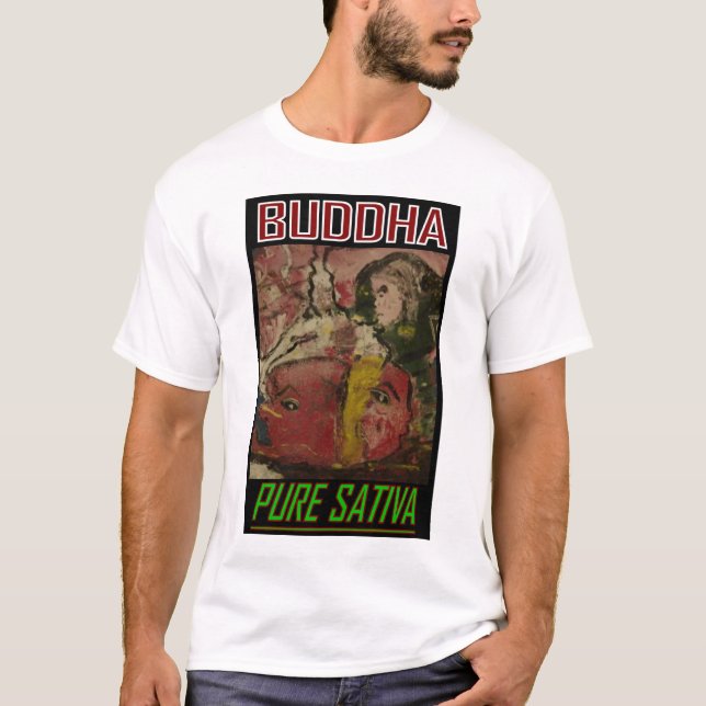 T-SHIRT BOUDDHA PURE SATIVA (Devant)