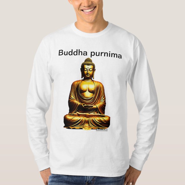 T-shirt Bouddha purnima spéciale paix intérieure. (Devant)