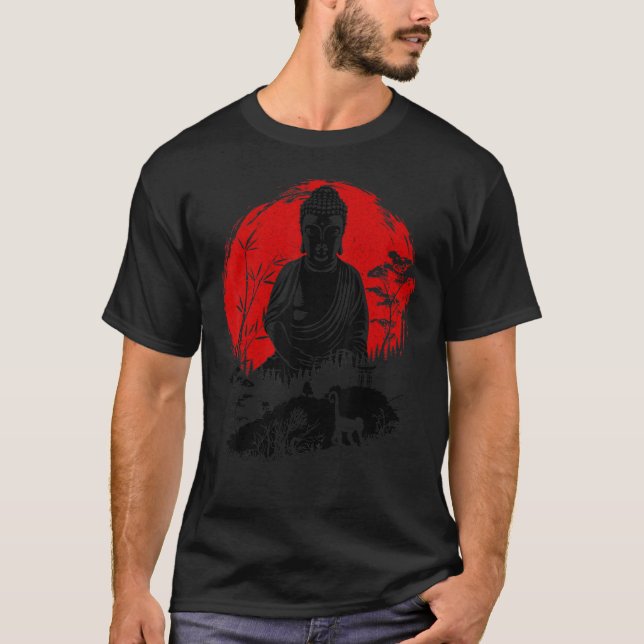 T-shirt Bouddha Sous Le Soleil (Devant)