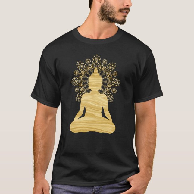 T-shirt Bouddha sur âge spirituel de Bohème du mandala | (Devant)