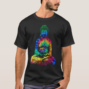 T-shirt Bouddha Tie Dye Vintage Yoga Yogi Bouddhiste