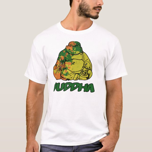 T-shirt Bouddha vert (Devant)